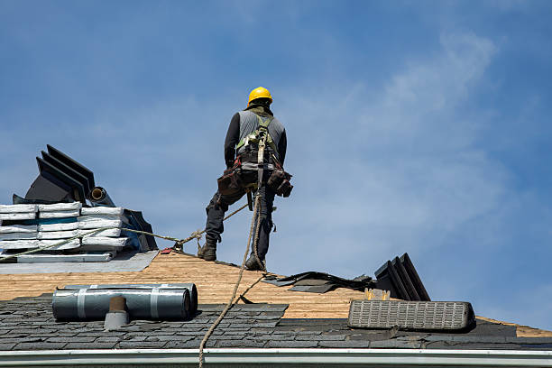Professional Roof Installation technician working in Penfield, NY